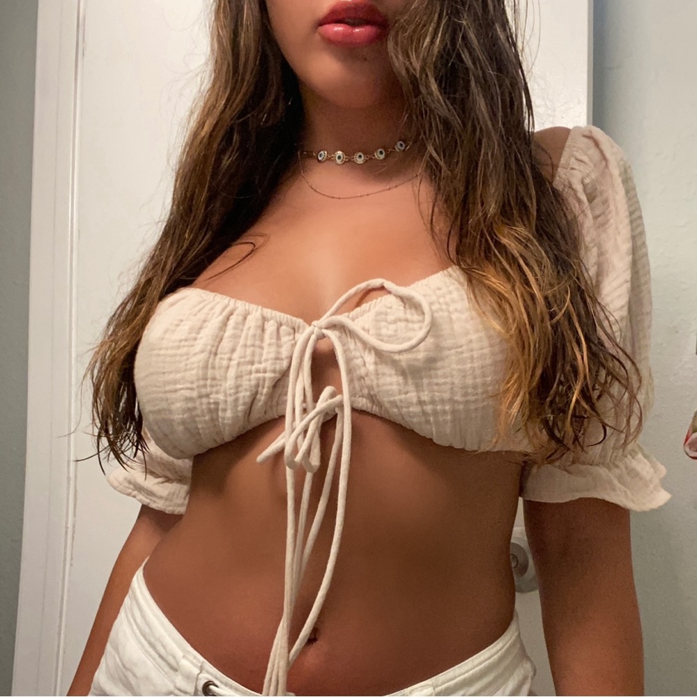 Tan Summer Crop Top